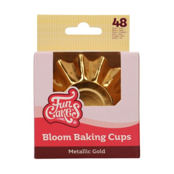 Bloom Baking Cups - Metallic Gold